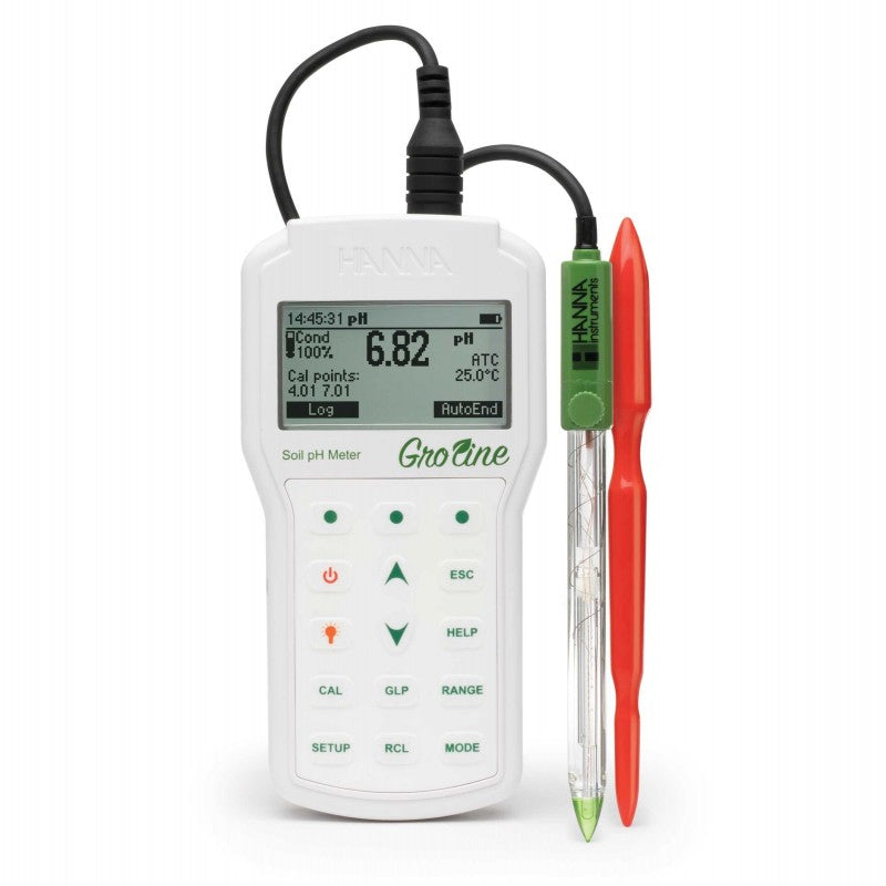 PROFESSIONAL PH & TEMPERATURE METER FOR SOIL - GROLINE image 0