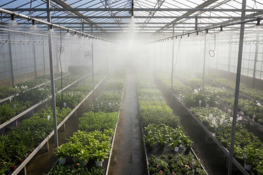 Greenhouse Sprinklers, Misters and Cooling Nozzles: A Complete Guide