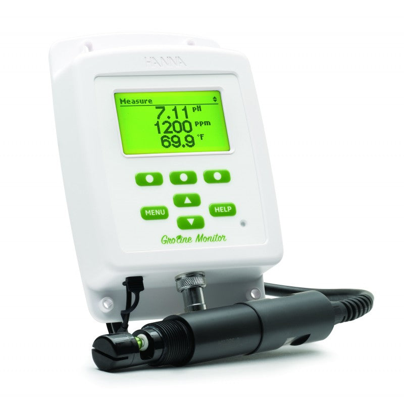GROLINE 24 HOUR HYDROPONICS MONITOR FOR PH, EC/TDS AND TEMPERATURE FOR IN-LINE A image 0